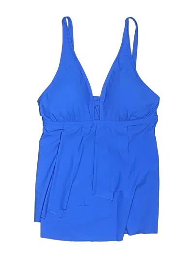 Pre-owned Beyond Control Swimsuit Top Blue Swimwear