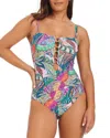 Beyond Control Swimwear Leaf It To Me Bandeau One Piece