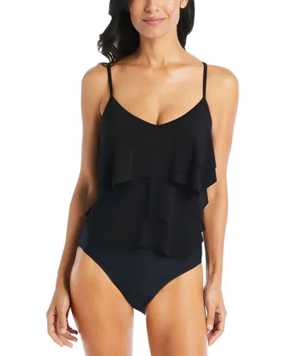 BEYOND CONTROL SOLID ESSENTIALS GEOMETRIC OVERLAY ONE PIECE