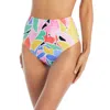 Beyond Control Swimwear Womens High Waist Printed Swim Bottom Separates In Multi
