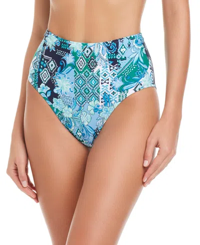 Beyond Control Women's High Waisted Swim Bottoms In Multi