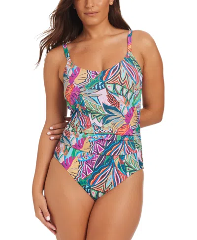 Beyond Control Women's Leaf It To Me Underwired One-piece Swimsuit In Multi