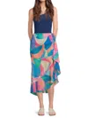 Beyond Control Women's Printed Ruffle-detail Sarong Coverup