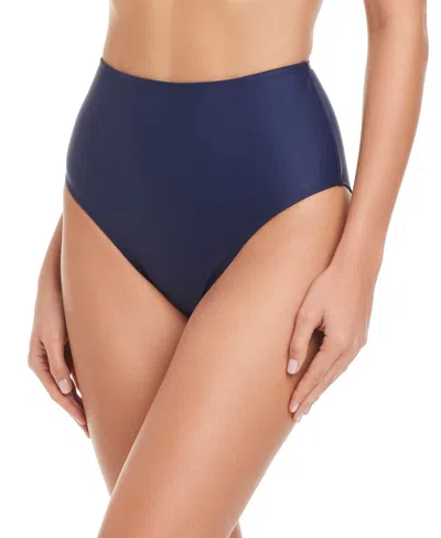 BEYOND CONTROL WOMEN'S SOLID HIGH-WAISTED BIKINI BOTTOMS
