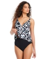 Beyond Control Womens Opposites Attract Tankini Top High Waist Bottoms In Black Multi