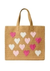 Beyond The Beach Be Mine Tote Bag Sand Fuchsia/petal
