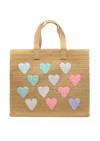Beyond The Beach Be Mine Tote Bag Sand Mint Rainbow