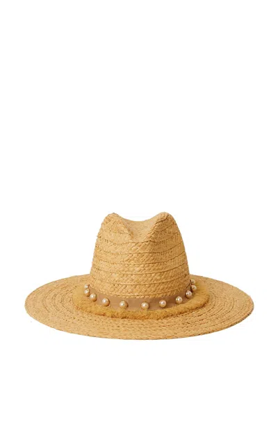 Beyond The Beach Bree Pearl Hat Natural/white