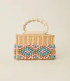 Beyond The Beach Dasha Beaded Bag Natural Pink Rainbow