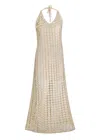 Beyond The Beach Dottie Shimmer Maxi Dress Cream