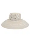 Beyond The Beach Emery Sisal Cloche Hat Natural/white