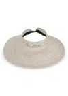 Beyond The Beach Emery Sisal Visor Hat Natural/white