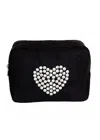 Beyond The Beach Heart Crystal Cosmetic Black