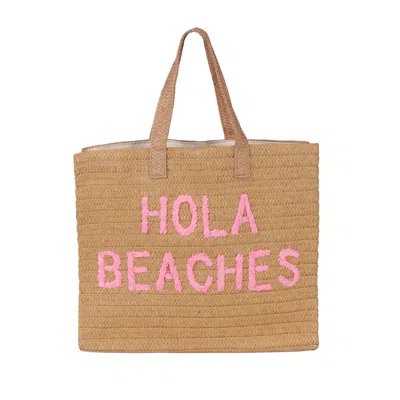 Beyond The Beach Hola Beaches Tote Bag Sand Coral