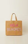 Beyond The Beach Hola Beaches Tote Bag Sand Pink Rainbow