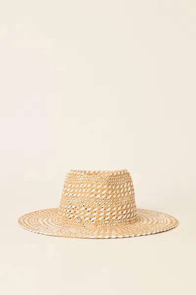 Beyond The Beach Jaxon Hat Natural/white In Pattern