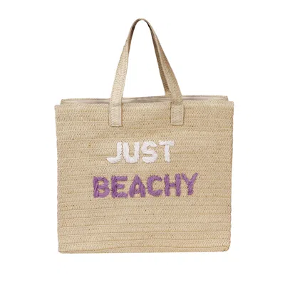 Beyond The Beach Just Beachy Tote Bag Dusty Lavender