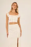 Beyond The Beach Lana Lace Top Cream