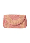 Beyond The Beach Lily Clutch Pink/natural