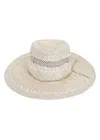Beyond The Beach Lola Sisal Fedora Hat Natural/white