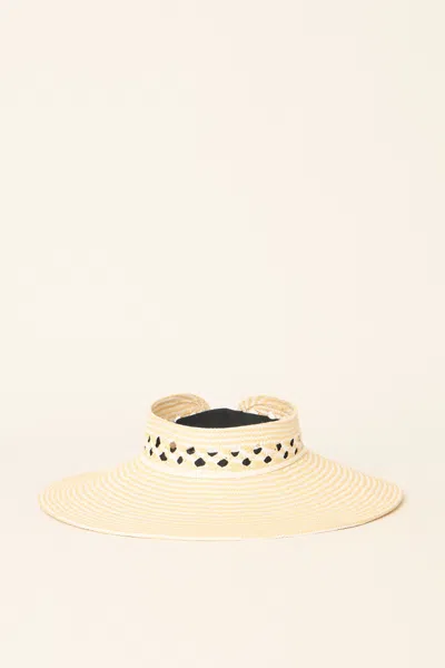 Beyond The Beach Luna Visor Cream In Neutral