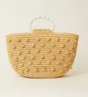 Beyond The Beach Opal Pom Pom Hand Bag Natural