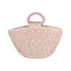 Beyond The Beach Opal Pom Pom Hand Bag Petal