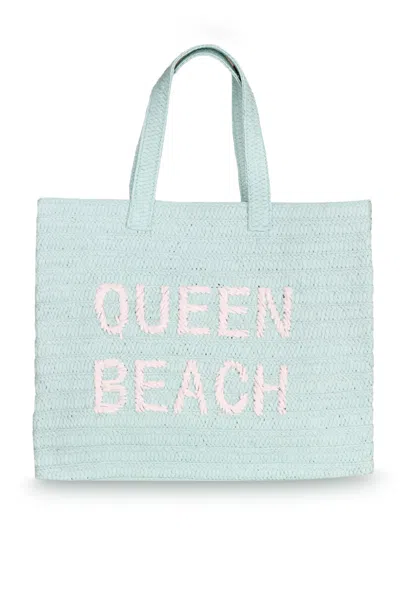 Beyond The Beach Queen Beach Tote Bag Mint/light Pink