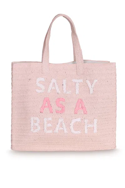 Beyond The Beach Salty As A Beach Tote Bag Peach Multi