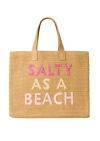 Beyond The Beach Salty As A Beach Tote Bag Sand Fuchsia