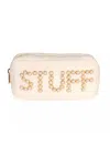 Beyond The Beach Teddy Stuff Cosmetic Bag White