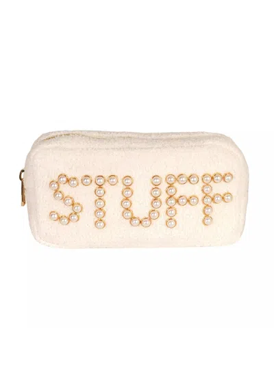 Beyond The Beach Teddy Stuff Cosmetic Bag White