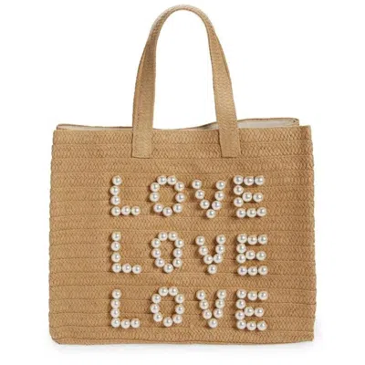 Beyond The Beach Three Times The Love Natural/white Bag