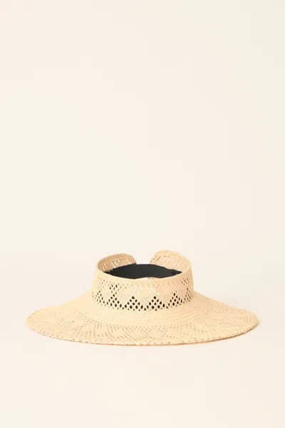 Beyond The Beach Wyatt Visor Natural In Neutral