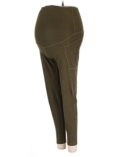 Pre-owned Beyond The Bump By Beyond Yoga Active Pants In Green
