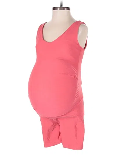 Pre-owned Beyond The Bump By Beyond Yoga Romper In Pink