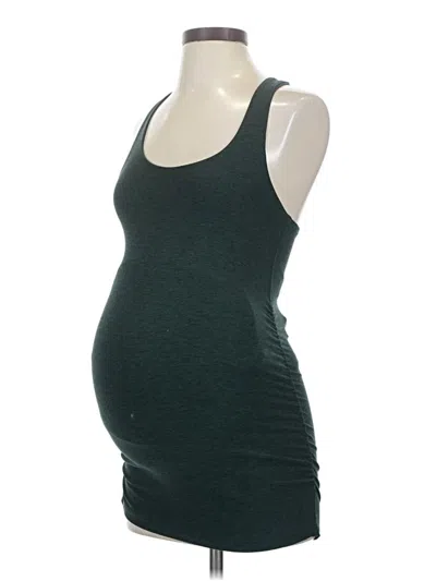 Pre-owned Beyond The Bump By Beyond Yoga Tank Top Green Strapless Neckline Tops
