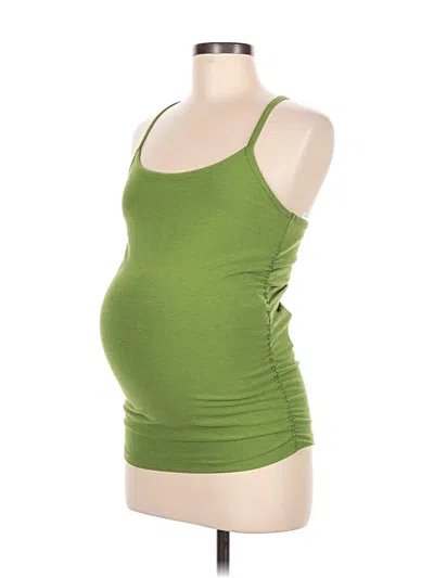 Pre-owned Beyond The Bump By Beyond Yoga Tank Top Green Strapless Neckline Tops