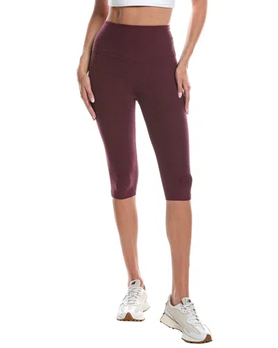 Beyond Yoga 14in Spacedye High Waist Pedal Pusher Legging In Navy