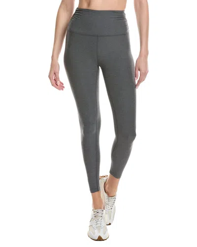 Beyond Yoga 28in Spacedye Raise The Barre Shirred Legging In Gray