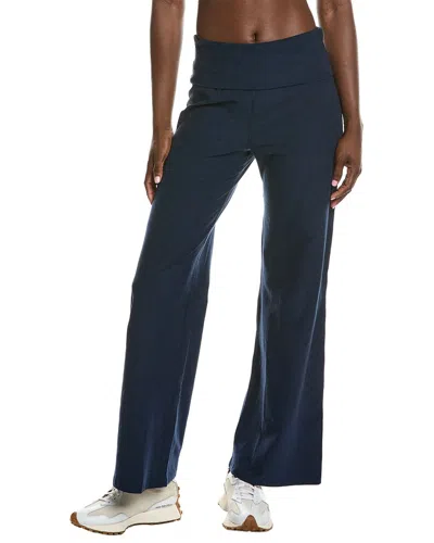 Beyond Yoga 30in Spacedye Foldover Wide Leg Pant In Blue