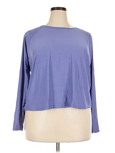 Pre-owned Beyond Yoga 3/4 Sleeve T-shirt In Blue