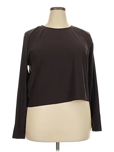 Pre-owned Beyond Yoga 3/4 Sleeve T-shirt In Brown
