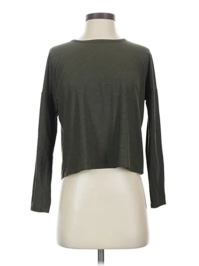 Pre-owned Beyond Yoga 3/4 Sleeve T-shirt In Gray