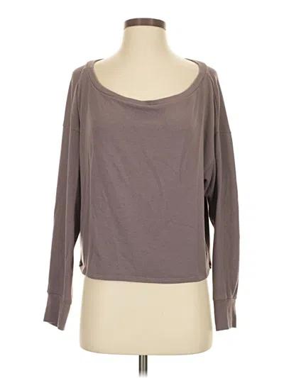 Pre-owned Beyond Yoga 3/4 Sleeve T-shirt In Gray