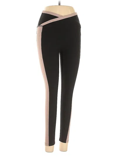 Pre-owned Beyond Yoga Active Pants In Black