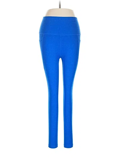 Pre-owned Beyond Yoga Active Pants In Blue