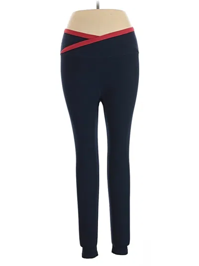 Pre-owned Beyond Yoga Active Pants In Blue