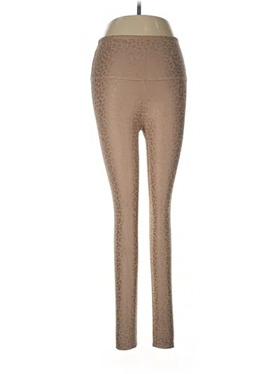 Pre-owned Beyond Yoga Active Pants In Brown