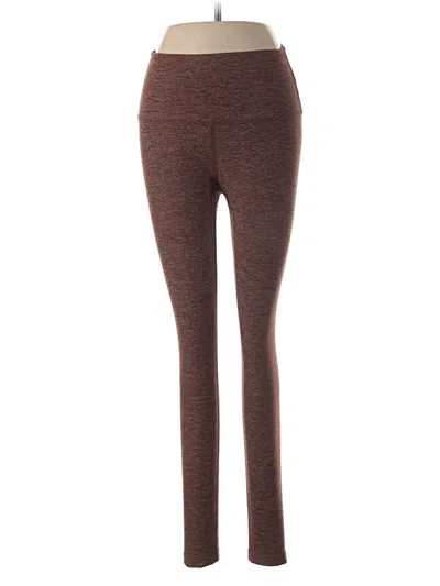 Pre-owned Beyond Yoga Active Pants In Brown